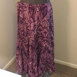 Lucky maxi pleated skirt